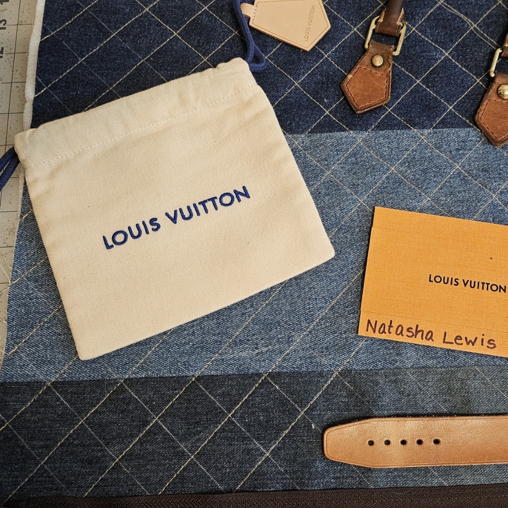 Upcycled Keychain Made W Authentic Louis Vuitton Materials - Picture 4 of 9